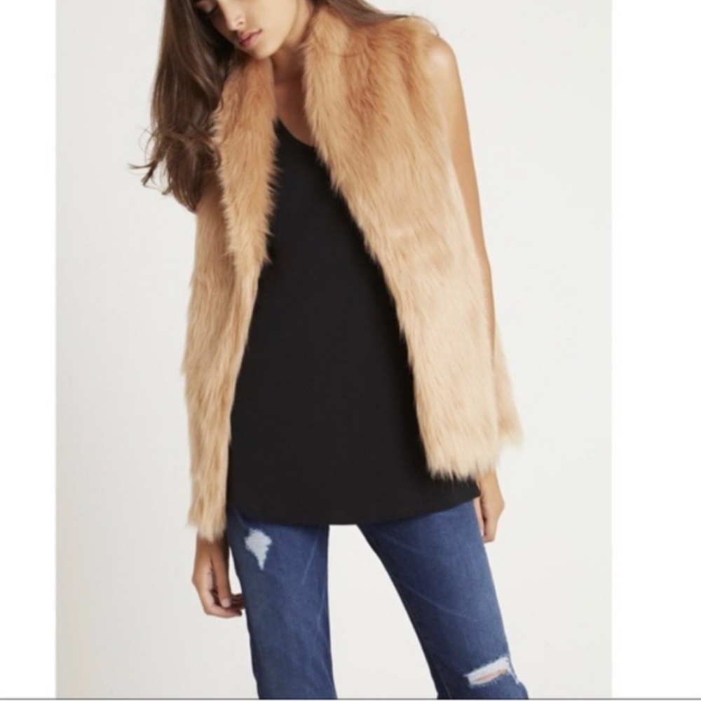 BCBGeneration Faux Fur‎ Women's Vest Size Large - Picture 4 of 14